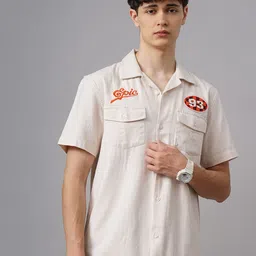 British Club Men Classic Slim Fit Opaque Casual Shirt-image-71