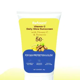 REFOAM Vitamin C Daily Glow Sunscreen SPF50 PA+++ With Turmeric - 60 g-22