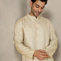 Fabindia Men Woven Design Festive Straight Kurta-picture-39