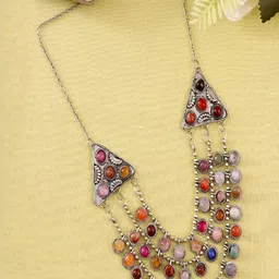 Vientiq Silver Alloy Necklace-39