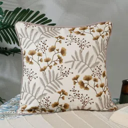 NISRAG HOME Beige & Brown Floral Square Cushion Covers-image-53