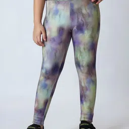 UMILDO Girls Printed Skinny-Fit High-Rise Ankle-Length Gym Tights-image-37
