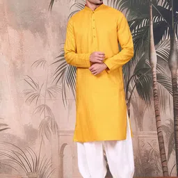Sangria Textured Pattern Cotton Mandarin Collar Straight Kurta-image-67
