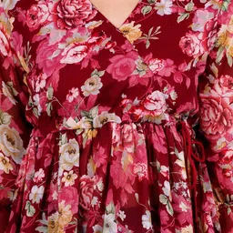 KALINI Print Flutter Sleeve Georgette Top image 2
