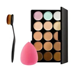 skrynnzer Set Of 3 Concealer- Makeup Blender & Face Brush-38