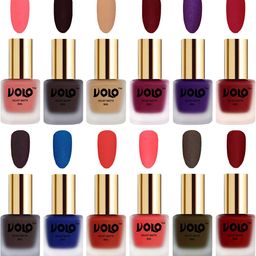 VOLO Set Of 12 Velvet Matte Nail Polish - 8 ml Each-30