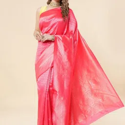 Quelea Woven Design Zari Pure Silk Banarasi Saree-image-73