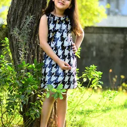 YK Print Net A-Line Dress-picture-10