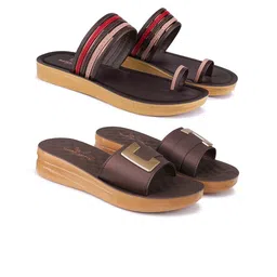 Bersache Pack of 2 Open Toe Heels-52