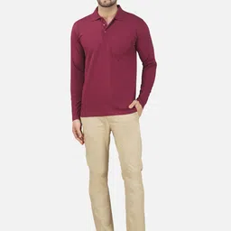 ALARM Men Polo Collar Pockets T-shirt-69