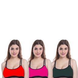 Samvar Multi Cotton Non-Wired Non Padded Minimizer Bra-picture-25