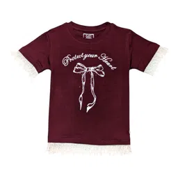 Gini and Jony Girls Graphic Printed Round Neck Cotton Knits Top-picture-10