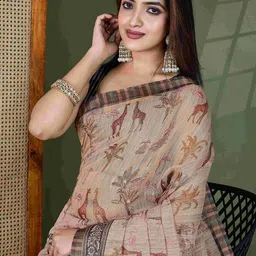 all about you Kalamkari Aari Work Pure Cotton Saree-picture-44