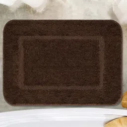 Saral Home Brown 1450 GSM Microfiber Bath Rugs-18