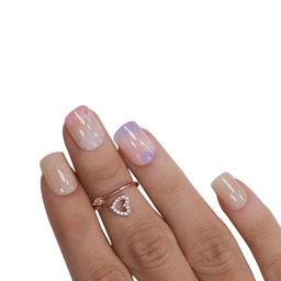 BEROMT Set Of 16 Salon Finish Press On Nail Tip With Application Kit - BFN553CN image 3