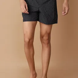 V-Mart Men Printed Mid-Rise Slim Fit Shorts-image-73