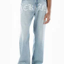 Jack & Jones Men Wide Leg High-Rise Light Fade Stretchable Jeans-picture-17
