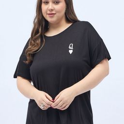 DressBerry Curve Women Drop-Shoulder Sleeves T-shirt-image-45