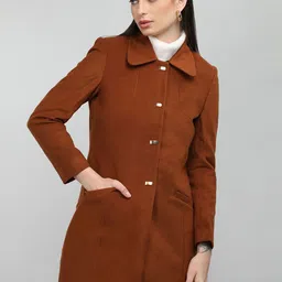 HONNETE Spread Collar Single-Breasted Overcoat-picture-36