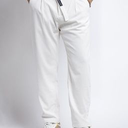 SHOWOFFFF Men Relaxed Fit Mid-Rise Wrinkle Free Trousers-picture-23