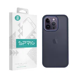 SPRIG Solid Printed iPhone 14 Pro Max Back Case Mobile Accessories-image-60