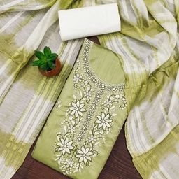 Rangtulika Ethnics Embroidered Unstitched Dress Material-picture-39