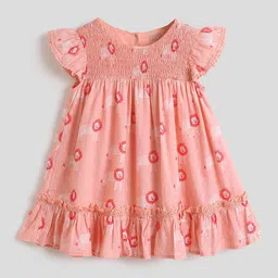 Somersault Floral Print Flutter Sleeve A-Line Dress-image-16