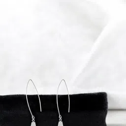 Goldnera 925 Sterling Silver Alphabet Shape Contemporary Drop Earrings-image-16
