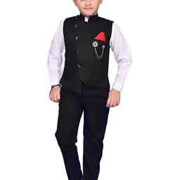 VALUE CREATION Boys Waistcoat Shirt & Trousers 3-Piece Suit-49