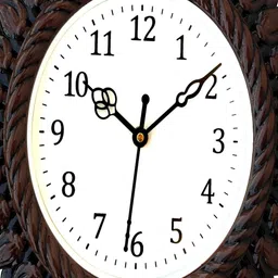 Grabbasket Brown Textured Vintage Wall Clock image 3
