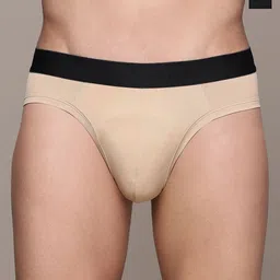 The Roadster Lifestyle Co. Pack Of 2 Mid Rise Basic Briefs - RD-PM-MB-200-BK-SKN-2-image-21