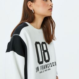 Koton Women Typography Printed Sweatshirt-image-19