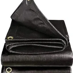 TARPAULINE 24 FEET X 18 FEET BLACK Tent - For For Truck body, Car, Bike and Train Wagon Cover, Grain Covers-image-91