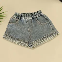 FOREVER FRIDAY Girls Washed Denim Shorts-image-26