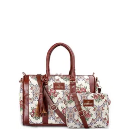 THE CLOWNFISH Printed Oversized Bucket Handheld Bag with Tasselled image 1
