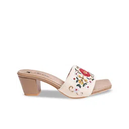Pairs4U Embellished Ethnic Block Heel Sandals image 3