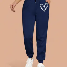 SAAHASAM Women Printed Relaxed Loose Fit Joggers Trousers-picture-4