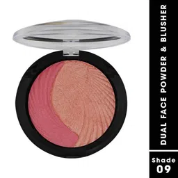 Fashion Colour Long Lasting Dual Face Powder & Blusher - 7.5 g - Shade 09-51