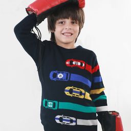KNITCO Unisex Kids Pullover with Applique Detail-image-75