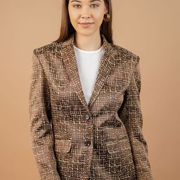 INDOPHILIA Printed Single Breasted Blazer-picture-36