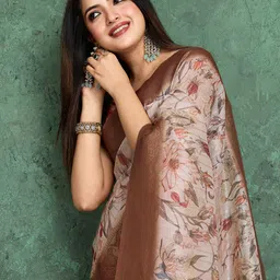 DIVASTRI Floral Zari Banarasi Saree-49