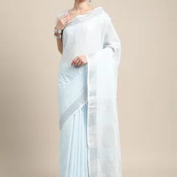 all about you Zari Saree With Blouse Piece-image-60