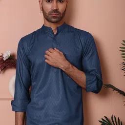 Jompers Men Dobby Kurta-picture-16