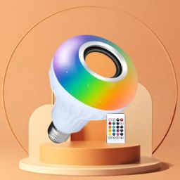 Clairbell Bluetooth Music Bulb Speaker With Remote Control Change Disco light for HomeQ42 Smart Bulb-image-78