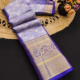 Mitera Woven Design Zari Pure Silk Kanjeevaram Saree-52