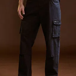 THE BEAR HOUSE Men's Cotton Solid Utility Cargo-image-40