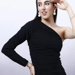 Athena One Shoulder Monochrome Top-image-9