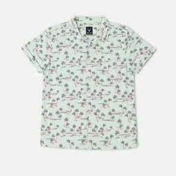 Allen Solly Junior Boys Conversational Printed Spread Collar Pure Cotton Shirt-picture-13