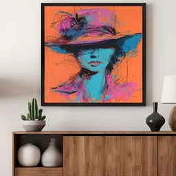 999Store Orange & Pink Abstract Canvas Wall Art-image-90