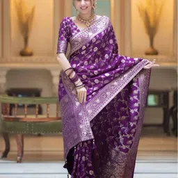 Moda Rapido Woven Design Banarasi Saree-25